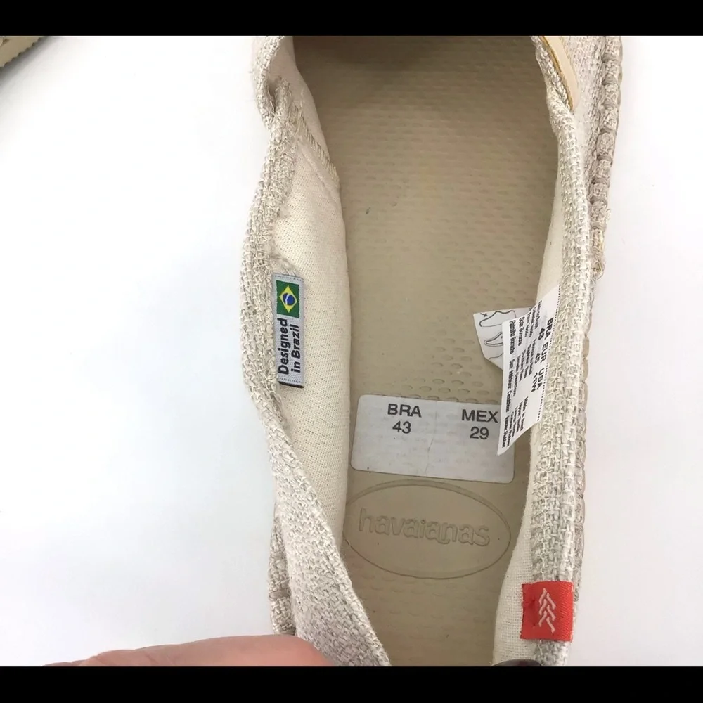 Havaianas Origine Premium III Canvas Espadrilles Size 11W